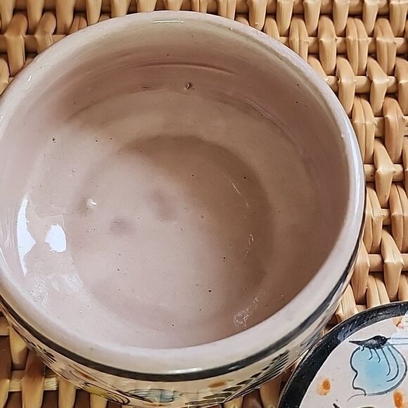 Vintage Mexican Pottery Lidded Bowl - Picture 7 of 9